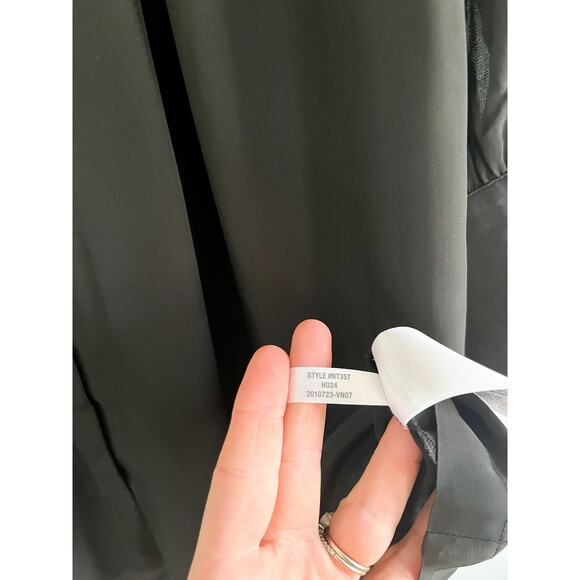 Madewell | NWT | Relaxed Button-Front Mini Dress in True Black | Sz S - Picture 9 of 11